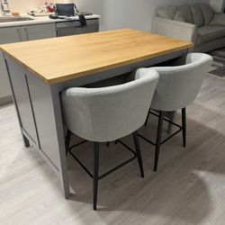 Kitchen Island With Side Storage 