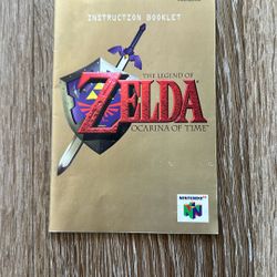 Legend Of Zelda Ocarina Of Time Booklet 