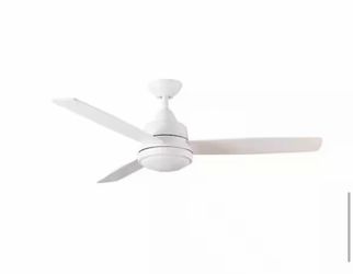 Caprice 52 in. Integrated LED Indoor Matte White Ceiling Fan