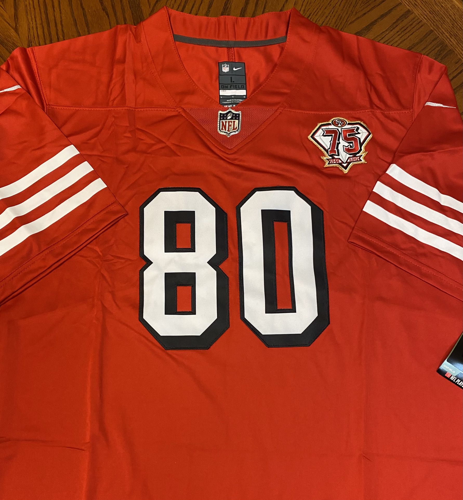 49ers throwback jersey 75th anniversary