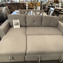 Beautiful Sectional With Pull Out Bed And Storage 