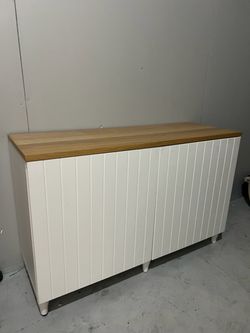 IKEA Besta white storage sideboard 47 1/4x16 1/2x29 1/8 "