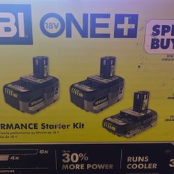 Ryobi Lithium Battery Starter Kit 
