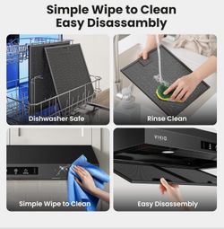 VIKIO HOME 36 Inch Under Cabinet Range Hood 900 CFM, Dual Motor Powerful Kitchen Vent Hood, Gesture & Touch Control, Ultra Quiet DC Motor, Dishwasher-
