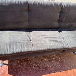 Futon Couch – Adjustable to Couch, Queen Bed, or Day Bed – $50
