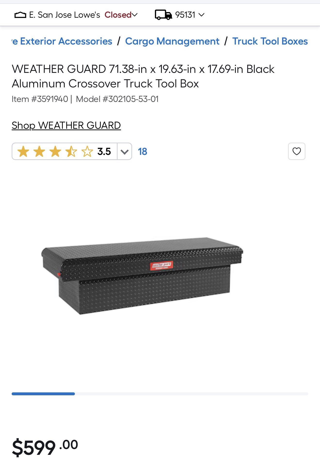 Weatherguard Defender Series Toolbox 