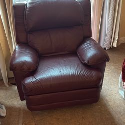 Burgundy Recliner