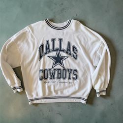 Oversized Vintage Dallas Cowboys Super Bowl Champions 1995 Crewneck Sweatshirt - Size Small