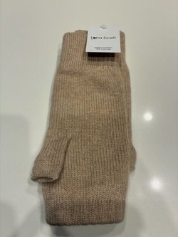 NEW Lona Scott 100% Cashmere Fingerless Gloves Made In Scotland