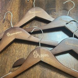 Wedding hangers - Groom & Groomsman 