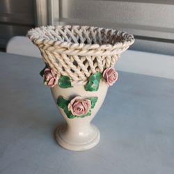 Vintage Ceramic Rose Vase