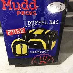 Mudd Backpack Duffle Bag Gym Bag School Travel New 