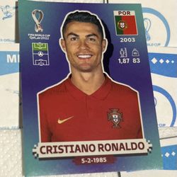 2022 Panini FIFA World Cup Qatar Stickers Cristiano Ronaldo POR18 Portugal 