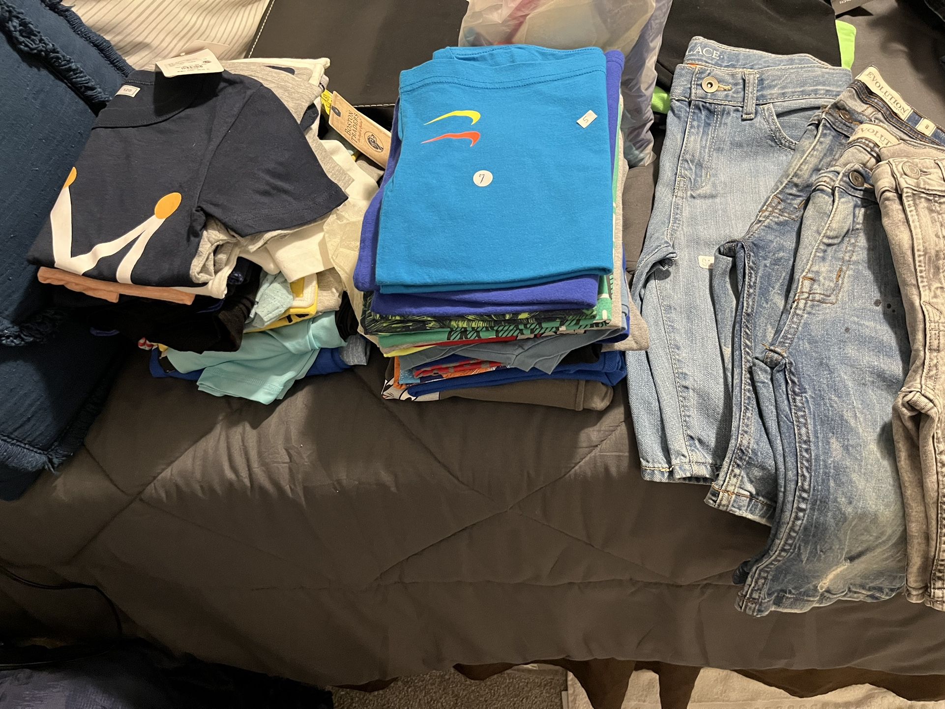 Boys New &(Used In New Condition!!..Shorts & Shirts Nikes, Gap,Size 8,9,10,12, $5 $7, $8, & $10 Each, Some Sold.. (Sweatpants Size 8..Polo, Gap, Etc.
