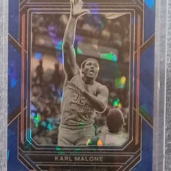 Karl Malone Prizm 7/99 Purple Utah Jazz 2023 Sports Card 