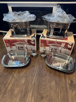 Kirkland 4 Quart Stainless Steel Chafing Dish (set of 2)