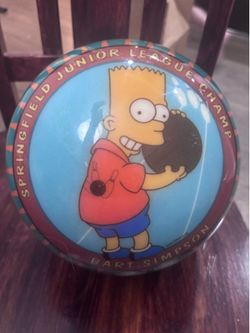 bart simpson bowling ball RARE brunswick viz-a-ball