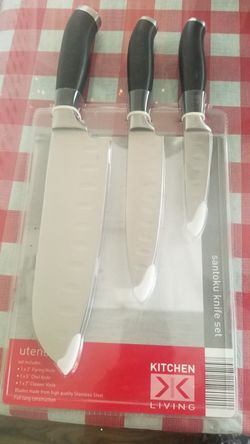 Kitchen living santoku knife set