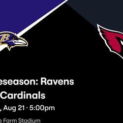 Preason Tickets Cardinals And Ravens