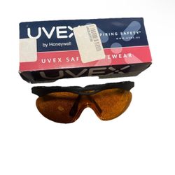 Skyper Safety Glasses Black & SCT-Orange UV Anti-Fog Lens Uvex S1933X Honeywell