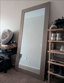 Large full body gold mirror