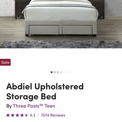 Queen Upholstered Bed With Storage 