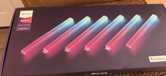 Govee Glide Wall Lights, RGBIC LED Light, Smart Gaming Light Compatible with SmartThings, RGB Lights Bar, LED Wall Lights for Bedroom, 2 Panels Set (3