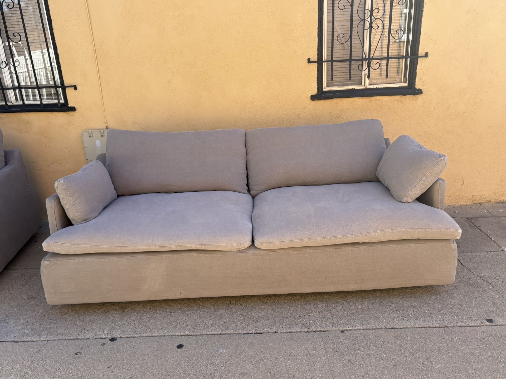 Restoration Hardware Track Arm Cloud Couch Set with matching chair - Delivery Available 🚚