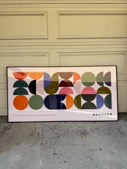 HUGE Framed Bauhaus Poster