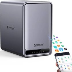 ORICO NAS Metabox Private Cloud 5 Bay NAS Storage and Local Cloud, Networkable Enclosure with APP-Connected for Team/Family, Samba & DLNA Protocol, 4-