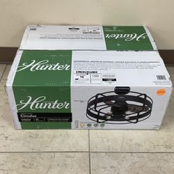24” HUNTER CIRCULUS INDOOR CEILING FAN.