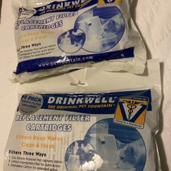 3 pack X 3 Bags  Drinkwell Original Pet Fountain Replacement Filter Cartridges Fresh NEW
