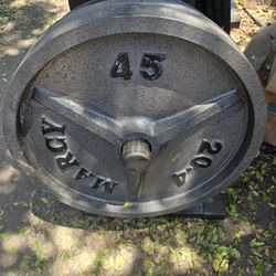 Marcy 45lb Olympic plates 45x2=90lbs $85