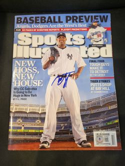 CC Sabathia signed Sports Illustrated
