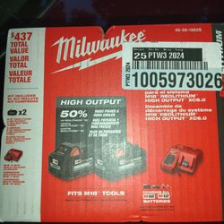 BRAND NEW NEVER OPENED MILWAWKEE M18 REDLITIUM HIGH OUTPUT XC6.0 SYSTEM STARTER .. SUPER DEALS I HAVE 4 OF THEM