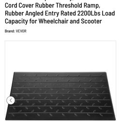 VEVOR Rubber Threshold Ramp, 2.6" Rise