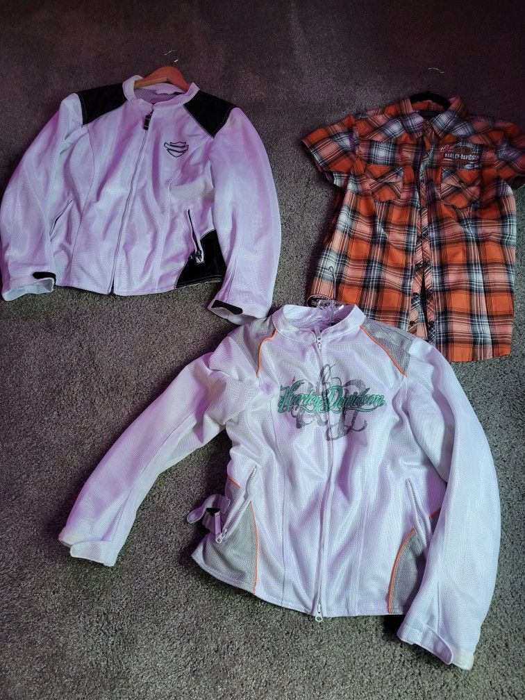 Women Harley Davidson Jackets And Shirt