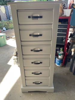 Pier of imports furniture with 6 drawers - 48 inches high - 17 inches deep - 19.5 inches wide