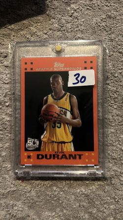 Kevin Durant Topps Rookie Card Seattle SuperSonics