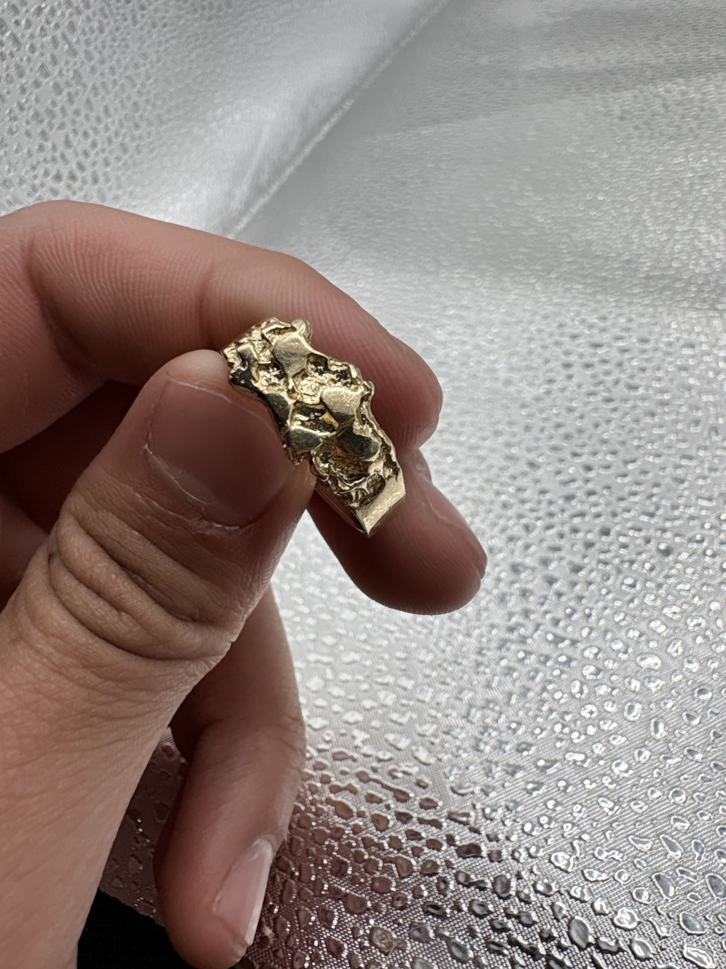 14k Gold Nugget Ring