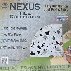 Peel and Stick terrazzo pattern tile