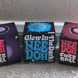 Needoh Choose Fuzz Ball Or Glow In Dark