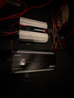 2 amps TARAMPS MD 5000.1 and Gravity Warzone 4000-1D