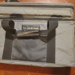 Camera Sharp Slim Cam VHS Camcorder Video Vintage Carry Case Zippers