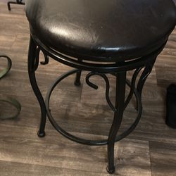 Two stools rotating top Brown seats not leather  pk up Everett Mall Way