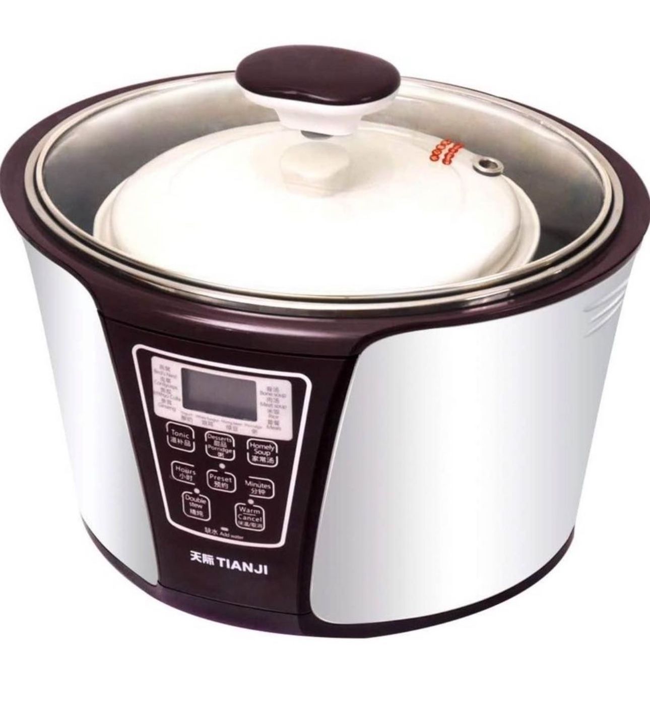 TIANJI Smart 4 Ceramic Pot Electric Stew Pot DGD33-32EG 4-in-1 3.2L+2x0.65L+0.45L, Retail $140!!!!