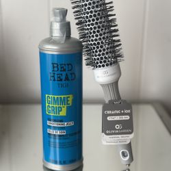 Bed Head Gimme Grip & Olivia Garden Brush Bundle 