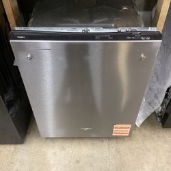Whirlpool 24 in. Stainless Steel Dishwasher w/ AI Intelligent Wash New Scratch and Dent