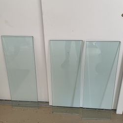 6 glass shelves - 33 inx 12in x 1.75 cm 