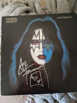 Ace Frehley signed autograph album record jsa coa vinyl Kiss